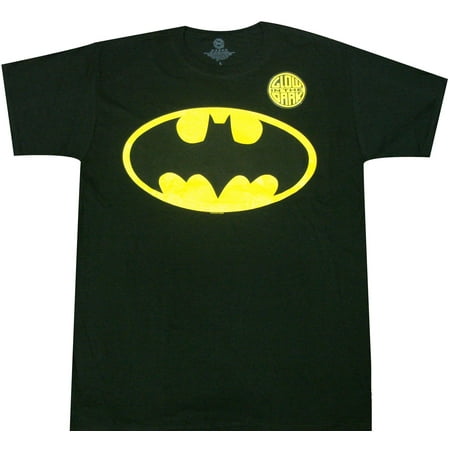 DC Comics Batman Logo Glow In Dark Adult T-Shirt