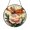 Acrylic 3.5 Inch, variant on Amber Winged Dragonfly And Pink Peony Suncatcher Gift Ornament Decor