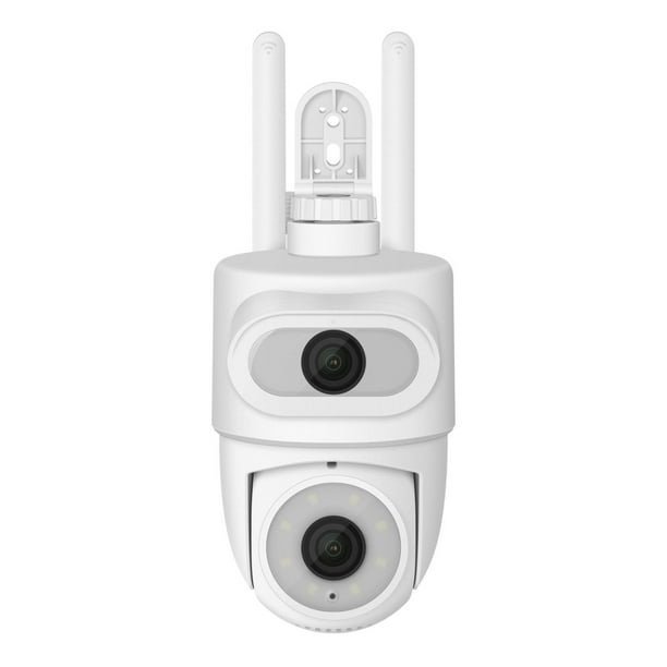Cámara de seguridad Wi-Fi* de doble lente 2 Mpx + 2 Mpx robotizada tipo domo para exterior con segui