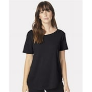 Alternative B02212133 Women Backstage Vintage Jersey T-Shirt, Charcoal Heather - Small