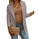 thumbnail image 3 of Chaqueta y abrigo informal de manga larga sin capucha para mujer, chaqueta de traje lisa informal, blusa para mujer, 3 of 7