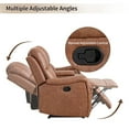 thumbnail image 4 of Bonzy Home Manual Reclining Chair Double Recliner Loveseat Sofa with Console Hidden Storage and Cup Holders,Sofa Set for Living Room, 4 of 8