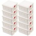 thumbnail image 1 of Miangastore 10 Ensembles Boîte de Jonction Électrique en PVC Blanc pour Usage Domestique Installation Facile et Design Durable, 1 of 8