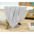 thumbnail image 4 of MALLONI HOME 100% Premium Cotton 2 Pack Oversized Bath Towel Set 28x55 inches, Large Bath Towels, Ultra Absorbant Compact Quickdry & Lightweight Towel, Ideal for Gym Travel Camp Pool - Light Grey, 4 of 7