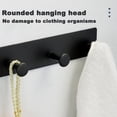 thumbnail image 3 of XIQIYY Thickened Stainless Steel Hooks, Black Four Hooks, 1pc., 3 of 5