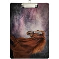 thumbnail image 2 of FMSHPON Horse Old Vintage Clipboard Hardboard Wood Nursing Clip Board and Pull for Standard A4 Letter 13x9 inches, 2 of 7