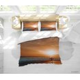 thumbnail image 3 of 3D Sunset Sky Sea Beach Surf Funda de edredón Juego de cama Funda nórdica, 3 of 3