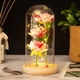 thumbnail image 1 of Luz de noche LED con 3 adornos de cristal rosa para San Valentn, 1 of 6