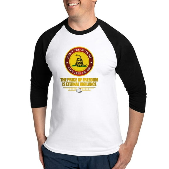 CafePress - (DTOM) The Price Of Freedom Baseball Jersey - Cotton Baseball Jersey, 3/4 Raglan Sleeve Shirt