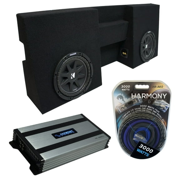 05-15 Toyota Tacoma Double Cab Kicker Comp C10 Dual 10 Sub Box HA-A800.1 Amp