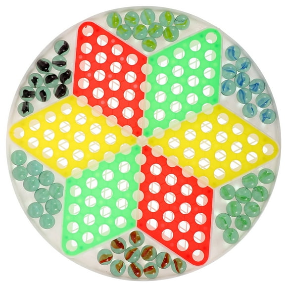 Glass Bead Checkers Educational Game Toy Interactive Flying Chess Intelligence Trainer for Kids Children