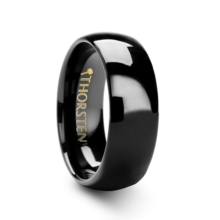 Black tungsten rings online walmart