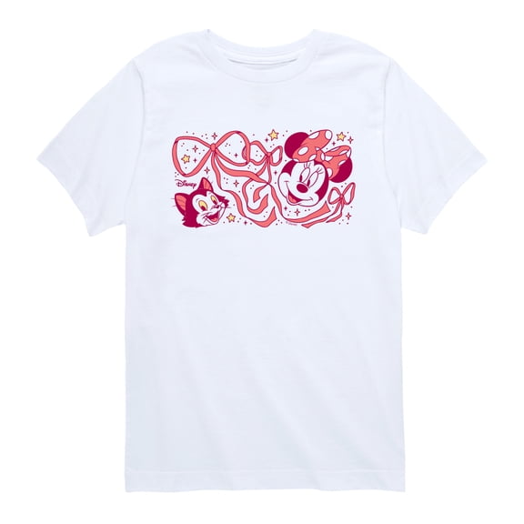 Disney - Minnie Figaro Bow - Youth Boys Short Sleeve Graphic T-Shirt
