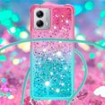 thumbnail image 4 of Funda para Motorola Moto G 5G 2023 Brillantina Líquida Divertida Reluciente y con Cristales en Movimiento Cuerpo Cruzado con Cordón Ajustable, 4 of 5