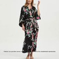 thumbnail image 3 of Femmes Kimono Long Robe de Paon Demoiselle d'Honneur Mariage Partie Robe de Robe Cadeau, 3 of 5