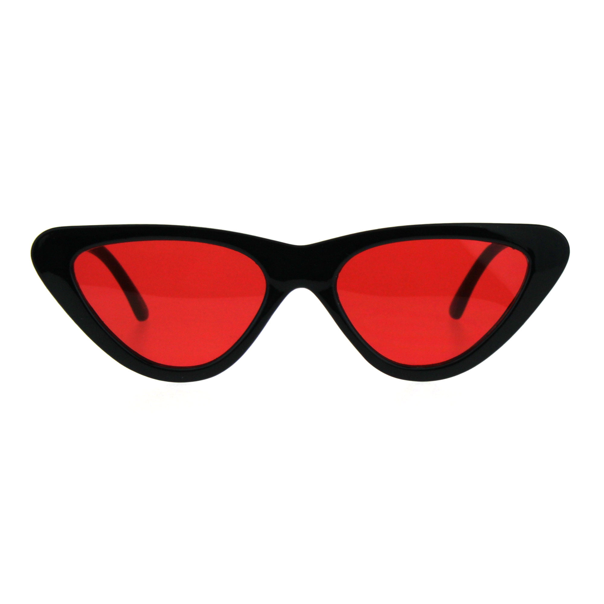 Pop Color Retro Vintage Style Cat Eye Womens Plastic Sunglasses Red ...