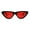 red, variant on Pop Color Retro Vintage Style Cat Eye Womens Plastic Sunglasses Red