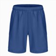 thumbnail image 2 of KPOPLK Athletic Gym Mens Shorts Workout Quick Dry Basketball Shorts with Pockets for Running Casual Activewear S-2XL Size S,Blue, 2 of 4