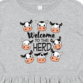 thumbnail image 4 of Inktastic Welcome to the Herd with Cute Black and White Holstein Cows Girls Toddler Dress, 4 of 5