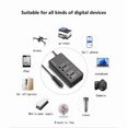 thumbnail image 3 of 12v to 110v power converter car with cigarette lighter plug fast charging car inverter 200w inverter,Black, 3 of 12