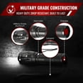 thumbnail image 2 of CHUANK LED Emergency Handheld Flashlight with Adjustable Focus  Water Resistant  5 Modes  Best Tactical Flashlight for Emergency  Camping and Fishing  2 Pack, 2 of 6