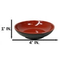 thumbnail image 6 of Pack Of 10 Red And Black Melamine Dipping Sauce Or Condiment Round Dishes 4"D, 6 of 9