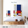 thumbnail image 4 of Elephant Stock Geometric Mondrian Ii Wall Art - Vertical Canvas Wall Art - Living Room Wall Decor - Abstract Canvas - Purple And Red Decor - 8" x 12", 4 of 8