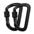 thumbnail image 1 of Mosquetón de bloqueo con clip para llavero, accesorio para llavero, resistente, multifunción. Negro, 1 of 9