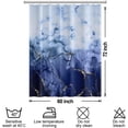 thumbnail image 6 of CAILDANL Purple Shower Curtain, Abstract Marble Shower Curtain for Bathroom Waterproof Fabric Shower Curtain Set with Hooks 72x72 inches, 6 of 7