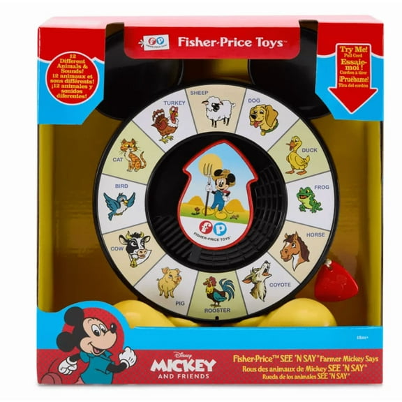 Disney Mickey Mouse and Friends Fisher Price See and Say Farmer Mickey Says New