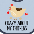 thumbnail image 4 of Inktastic Cute Chicken Farming Boys or Girls Baby Bib, 4 of 4