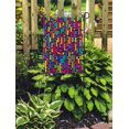 thumbnail image 2 of JSDART Blue Contemporary Geometric Pattern Abstract Colors Colorful Modern Creative Fine Garden Flag Decorative Flag House Banner 12x18 inch, 2 of 2
