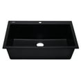 thumbnail image 4 of ALFI brand AB3322DI-BLA Black 33" Single Bowl Drop In Granite Composite Kitchen Sink, 4 of 12