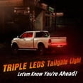 thumbnail image 5 of LED Tailgate Light Bar Triple Row 60 Inch Tail Light Bar for Pickup Trailer SUV RV Van Full Function Red Brake White Reverse Amber Turn Signal Double, 5 of 5