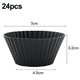 thumbnail image 2 of Mini soportes para cupcakes de silicona, miniforros para cupcakes, vasos para pastelería y postre, paquete de 24, 2 of 5