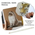 thumbnail image 3 of Professional White Charcoal Pencils Set - MEEKONK 3 Pieces Sketch Highlight White Pencils for Drawing, Sketching, Shading, Blending, White Chalk Pencils for Beginners & Artists, 3 of 5