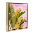 thumbnail image 3 of Stupell Industries Tropical Banana Leaves Floral Painting Gold Floater Framed Canvas Art Print Wall Art, 25 x 25, 3 of 9