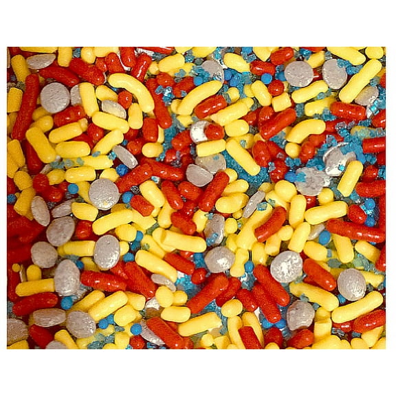 SuperHero Edible Confetti Sprinkles Boy 6oz Jar