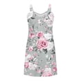 thumbnail image 6 of Gamivast Summer Dresses for Women 3D Floral Print V-Neck Sleeveless Sundress Casual Summer Style A-Line Mini Dress Boho Beach Outfits Party Tank Dress, 6 of 6