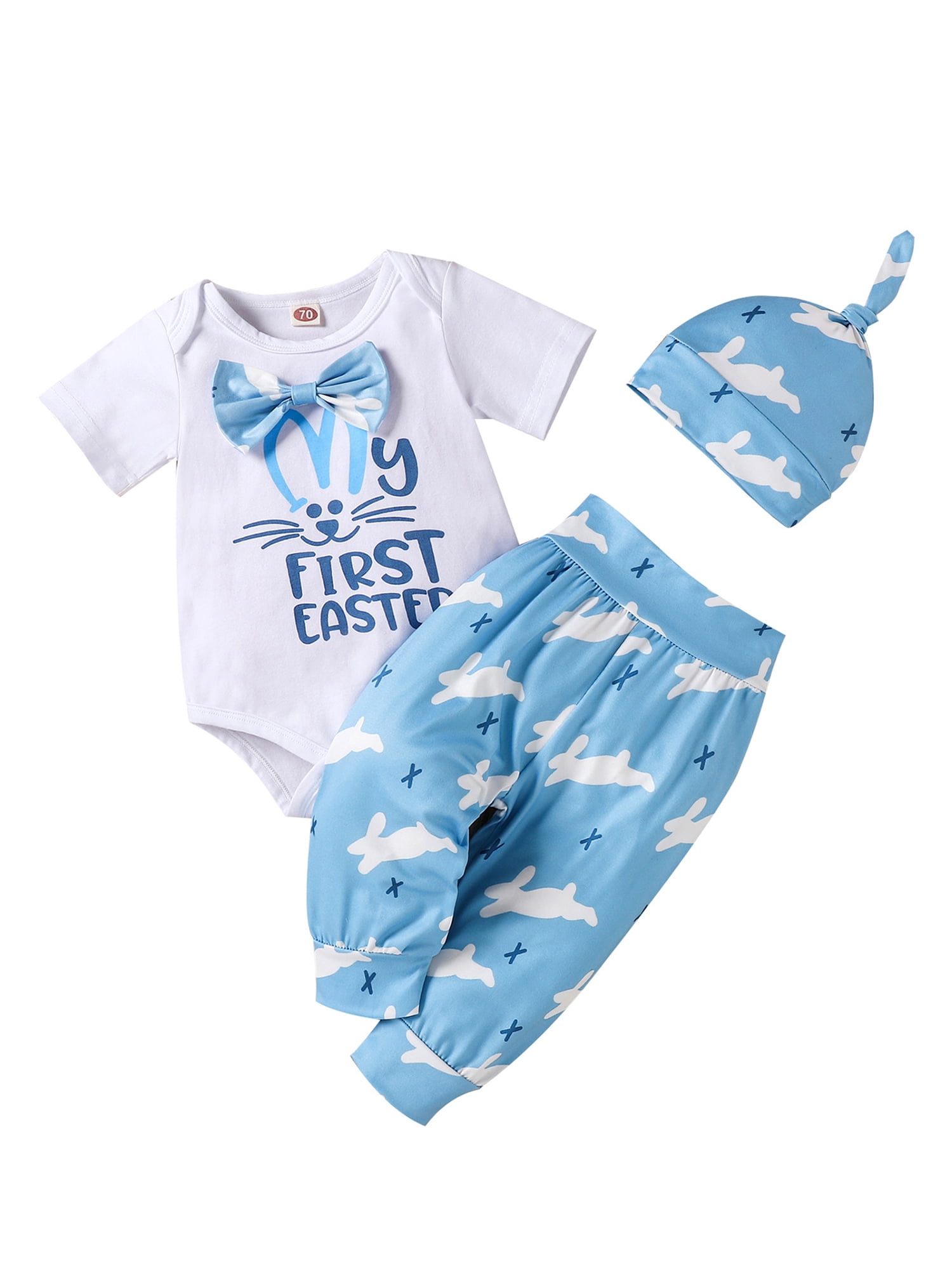 Easter Outfits Bunny Romper Long Pants 