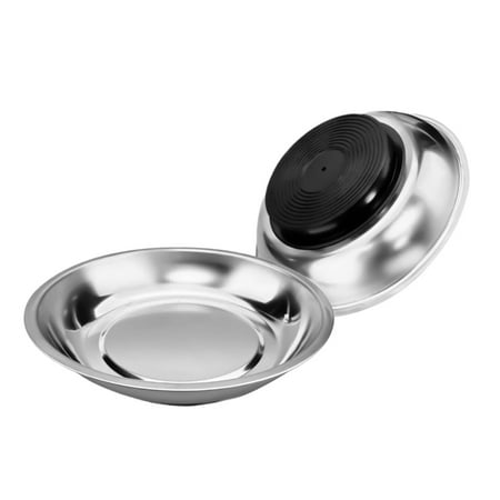 2pcs Stainless Steel Magnetic Tool Bowls 3 Inch 4 Inch 6Inch Hardware Storage Bowl Perfect for Organizing Small Hardware