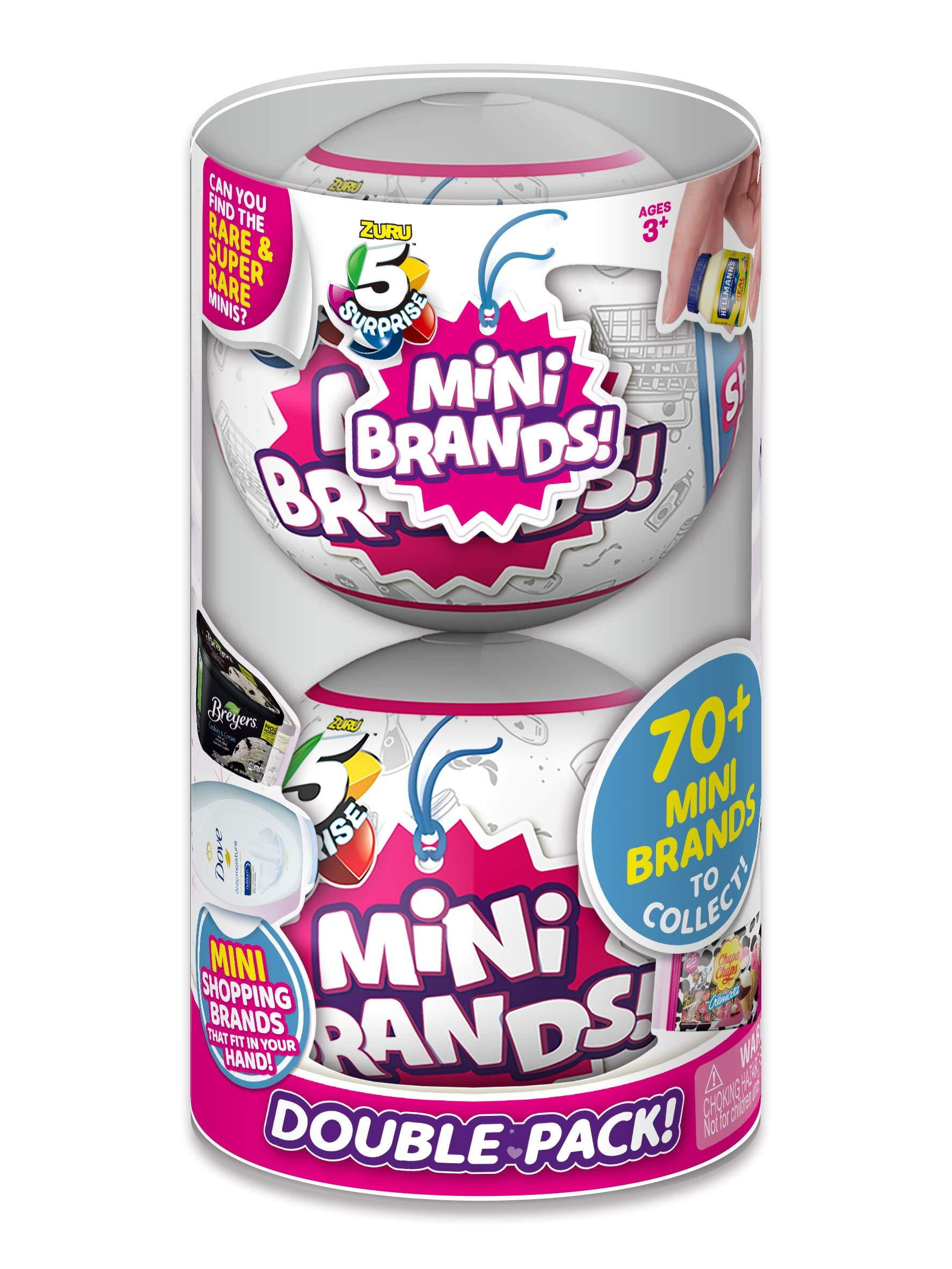 5 Surprise Mini Brands Mystery Capsule Real Miniature Brands Collectible Toy (2 Pack) by ZURU