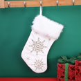 thumbnail image 3 of Calcetines de decoración de felpa navideña, colgante de calcetín navideño, bolsa de regalo de decoración navideña, colgante de calcetines de árbol de Navidad, 3 of 5
