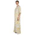 thumbnail image 3 of Sakkas Maha Soft Womens Short Sleeve Nightgown Sleep Dress Breathable No Bunch Up - Camel-floral - XL, 3 of 5