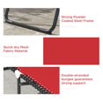 thumbnail image 4 of Wine Red Folding Chaise Lounge - Adjustable Outdoor Lounger for Patio, Beach & Camping | Steel Frame, Breathable Mesh, 74" L, 4 of 7