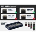 thumbnail image 2 of ACASIS Boîtier SSD Externe USB4.0 40Gbps m.2 NVME Compatible Thunderbolt 3/4 USB3.0, 2.0, Supporte SSDs 8TB, 2 of 5