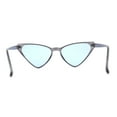 thumbnail image 4 of Womens Hippie Thin Plastic Goth Mod Cat Eye Sunglasses Slate Blue, 4 of 4