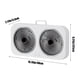 thumbnail image 3 of Ventilador portátil de doble cabeza para sobremesa y montaje en la pared | Refrigeración de alta potencia ajustable de 3 velocidades | Diseño recargable, silencioso y eficiente energéticamente por, 3 of 7