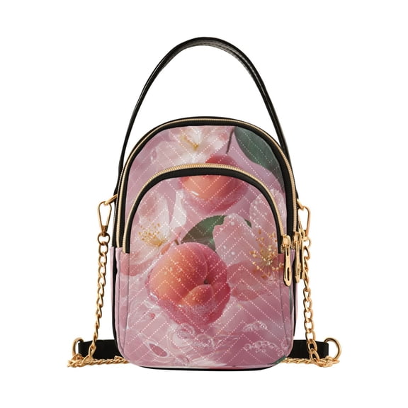 DIXRUYEE Cross Body Fashion Shoulder Waist Purse Bags Peachy Serenity Pocket Handbags