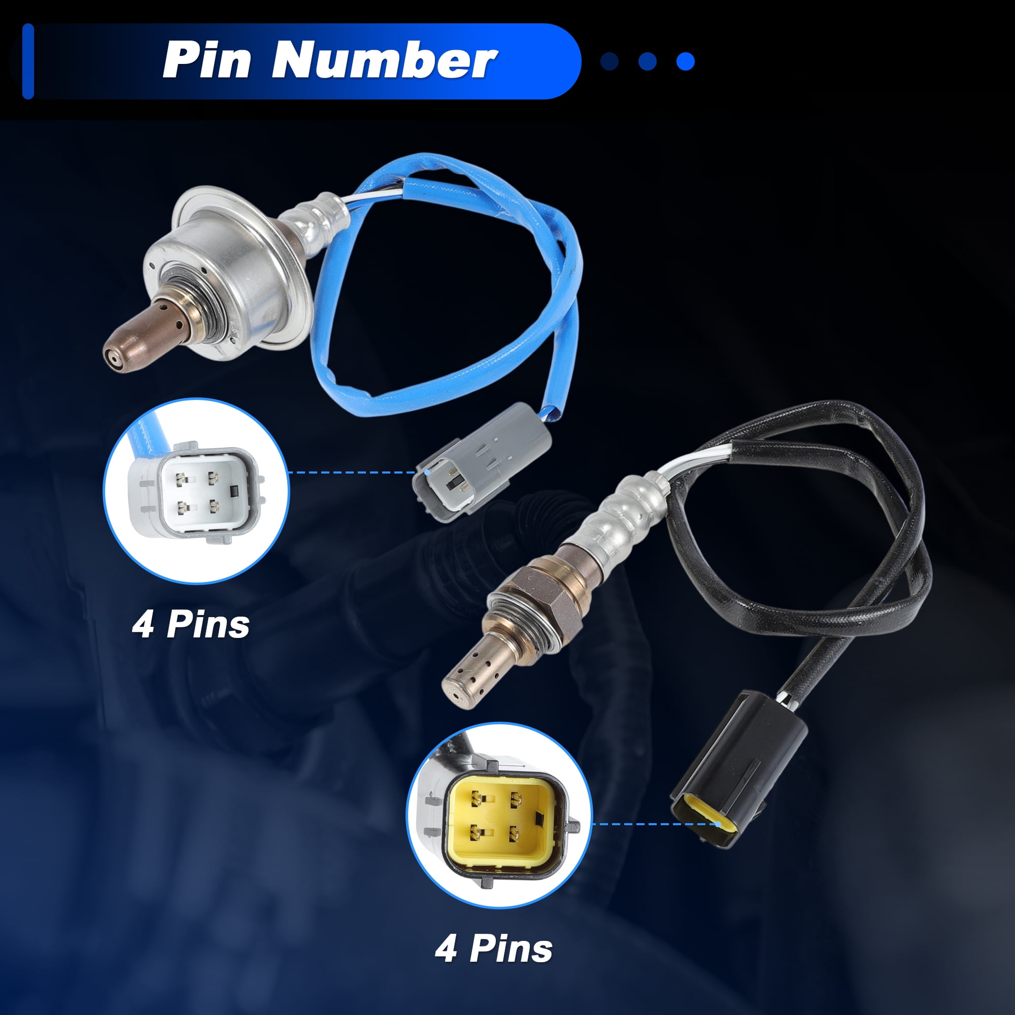 Upstream & Downstream Oxygen Sensor for Nissan Sentra 2.0L for Nissan Versa 1.8L L4 2010-2012 for Nissan Versa Note L4 1.6L 2015-2017 2349096/2344380 2pcs
